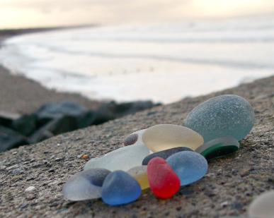 Sea Glass finds from Seaham Waves